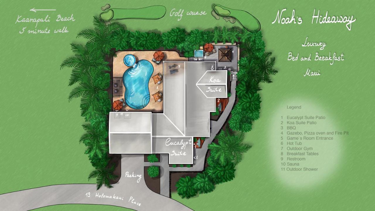 Noahs Hideaway Luxury B&B Lahaina Dış mekan fotoğraf